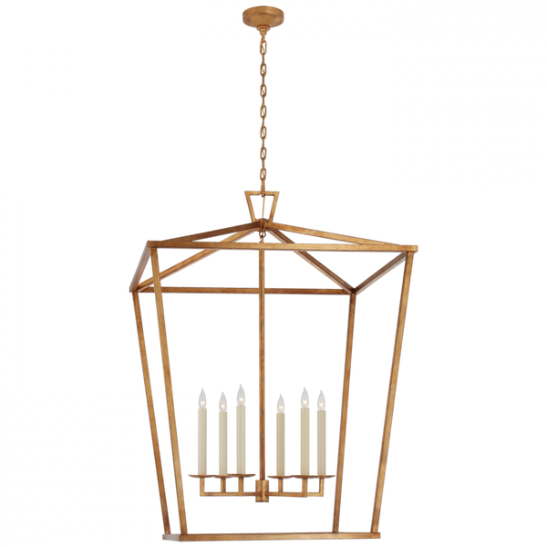 Pendant, 6-Light, Gilded Iron, 36"W (CHC 2172GI CTWKW)