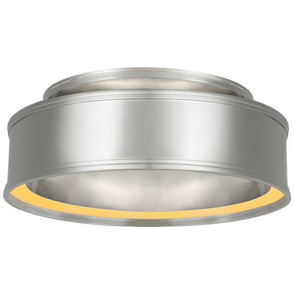 Flush Mount, 1-Light, LED, Polished Nickel, 18"W (CHC 4612PN D03Q2)