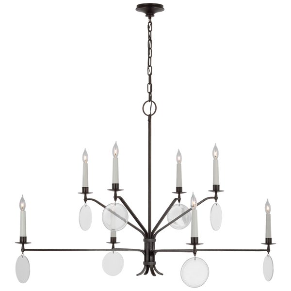 Two-Tier Chandelier - Aged Iron