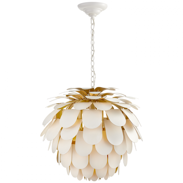 Chandelier, 1-Light, Plaster White, 29"W (CHC 5157WHT/G CHUH9)