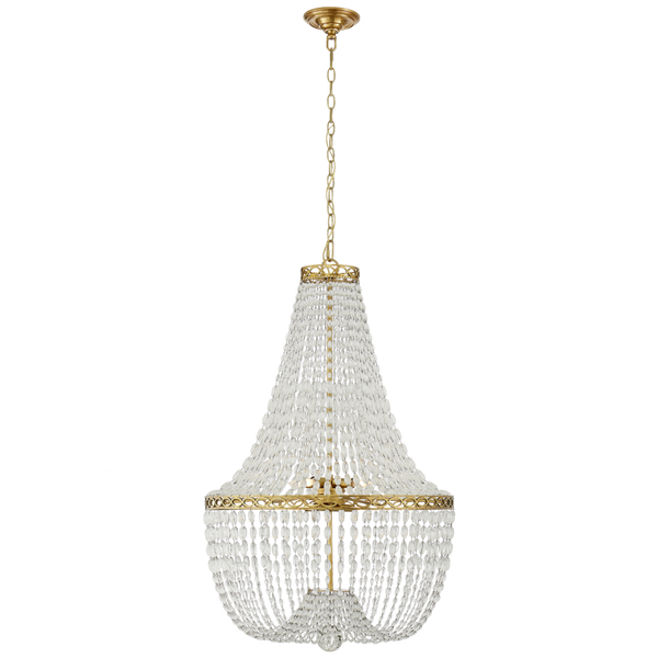 Chandelier, 8-Light, Antique Burnished Brass, 24"W (CHC 5271AB-CG 2V2UP)