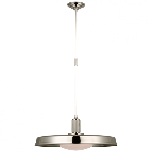 Factory Pendant - Polished Nickel 46.25"