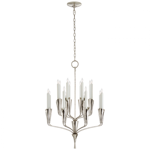 Chandelier, 16-Light, Polished Nickel, 24.75"W (CHC 5501PN CQ0Q8)