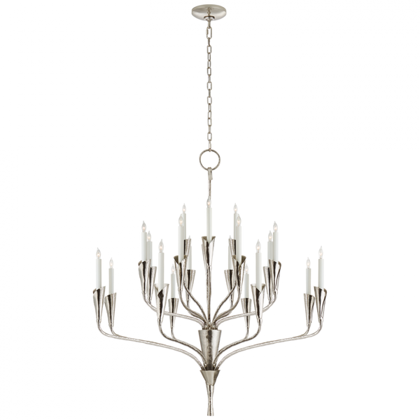 Chandelier, 20-Light, Polished Nickel, 40.5"W (CHC 5503PN CQ0QC)