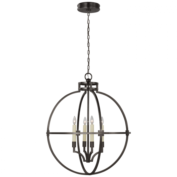 Pendant, 4-Light, Globe, Bronze, 30"W (CHC 5518BZ CU0GQ)