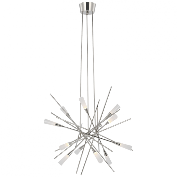 Medium Chandelier - Polished Nickel