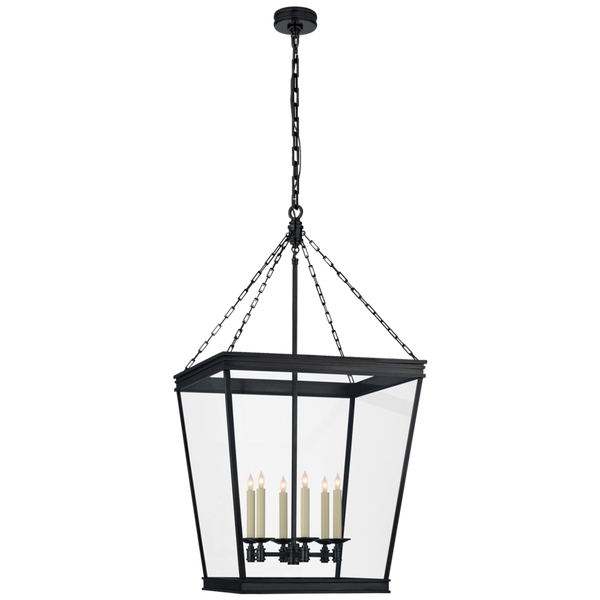 Pendant, 6-Light, Bronze, Clear Glass, 24"W (CHC 5612BZ-CG CLW4C)