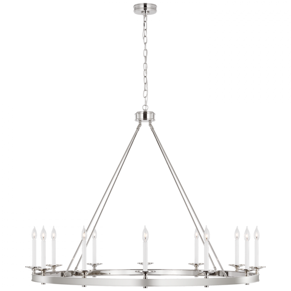 Ring Chandelier - Polished Nickel