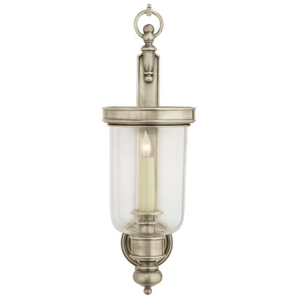 Small Wall Sconce, 1-Light, Antique Nickel, 22"H (CHD 2102AN 2FW4H)