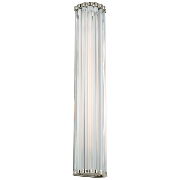 Wall Sconce, 1-Light, LED, Polished Nickel, 28"H (CHD 2927PN-CG CU1EL)