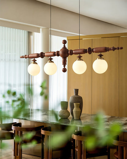 Cambridge Wooden Electrolier Chandelier