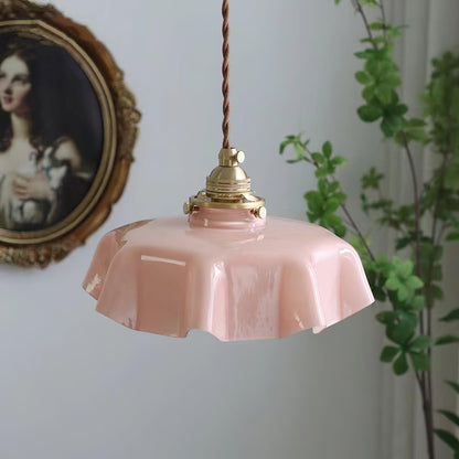 French Flower Droplight Pendant Swag Light