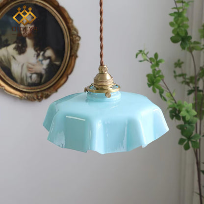 French Flower Droplight Pendant Swag Light