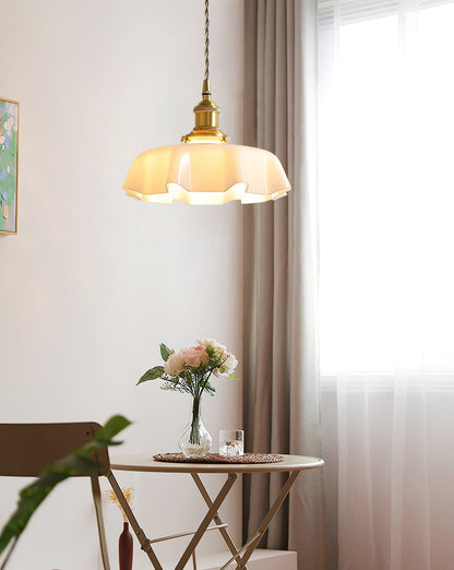 French Flower Droplight Pendant Swag Light