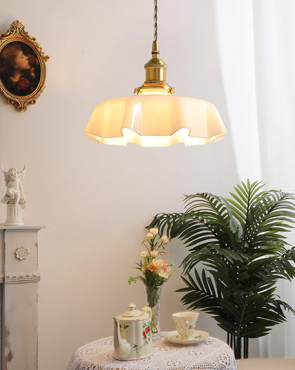 French Flower Droplight Pendant Swag Light