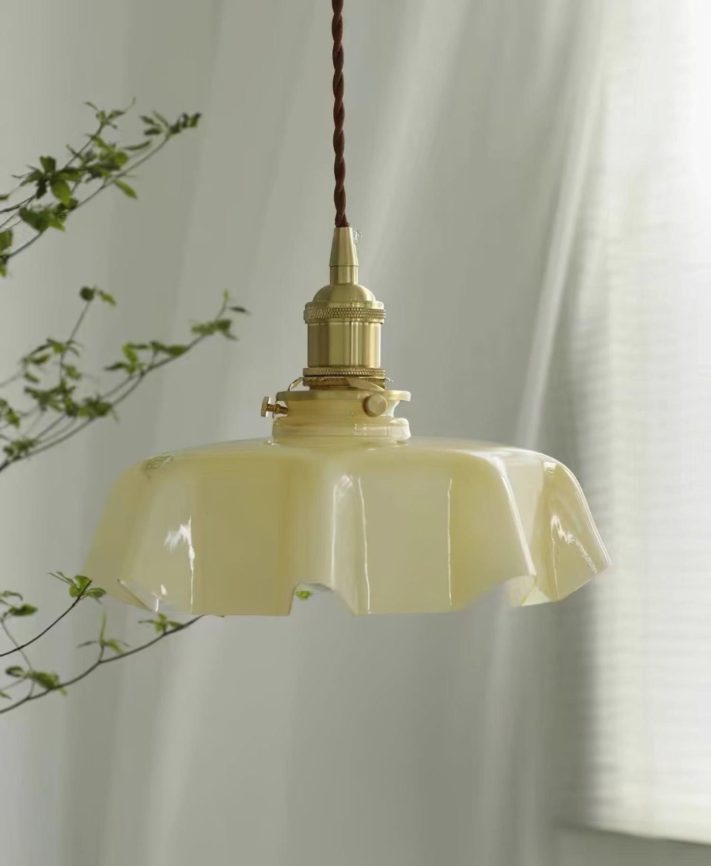 French Flower Droplight Pendant Swag Light