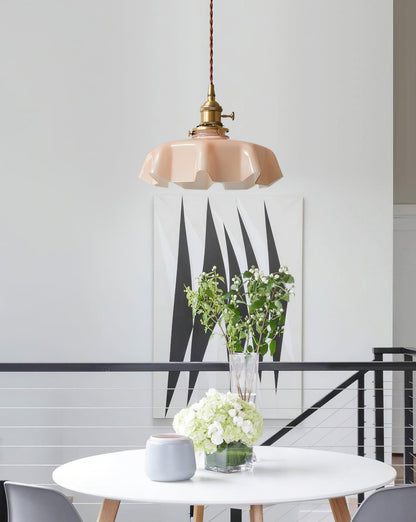 French Flower Droplight Pendant Swag Light