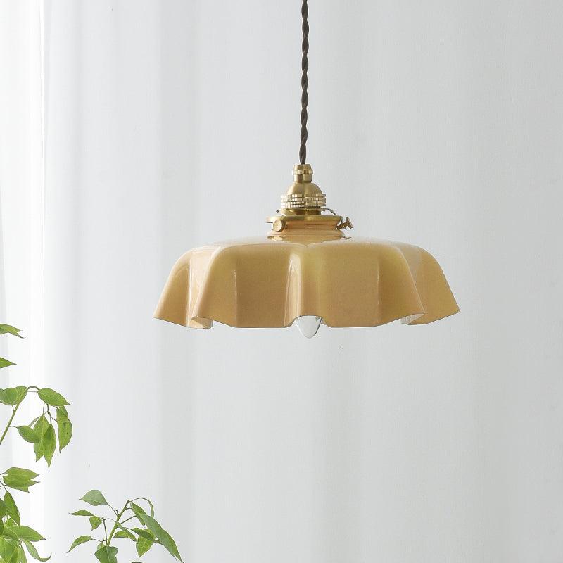 French Flower Droplight Pendant Swag Light