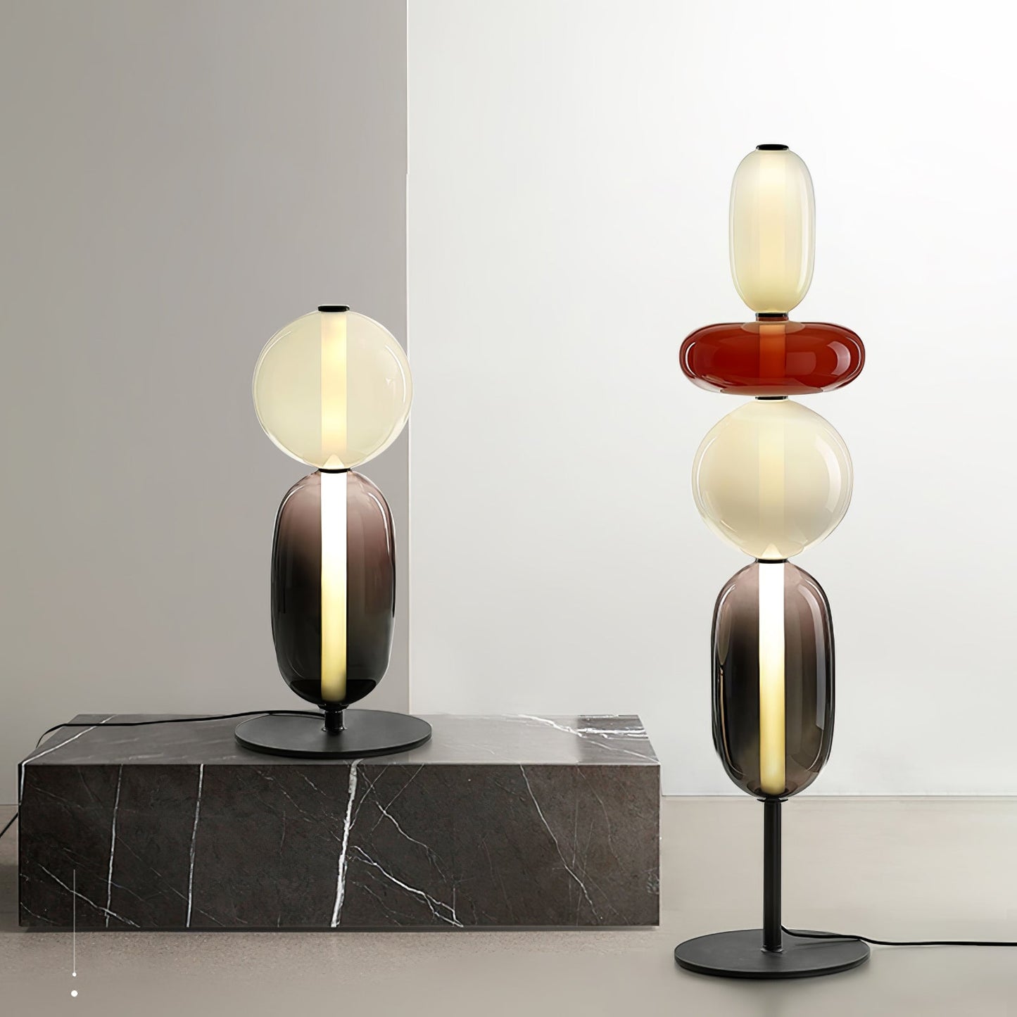 Candied Glass Accent Lamp Floor Light