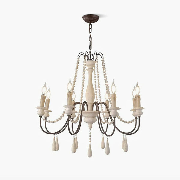 Candle Style Beaded Gasolier Chandelier