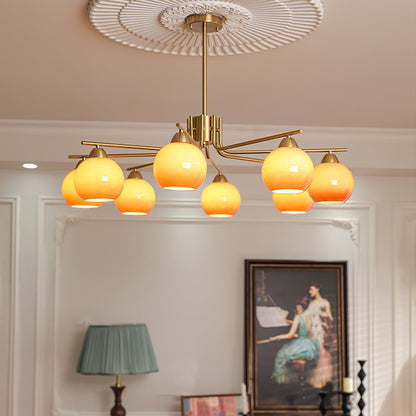 Caramel Sphere Ceiling fixture Chandelier