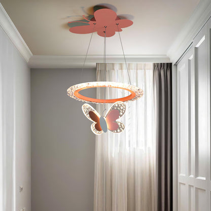 Cartoon Butterfly Acrylic Ceiling light fitting Pendant Lamp