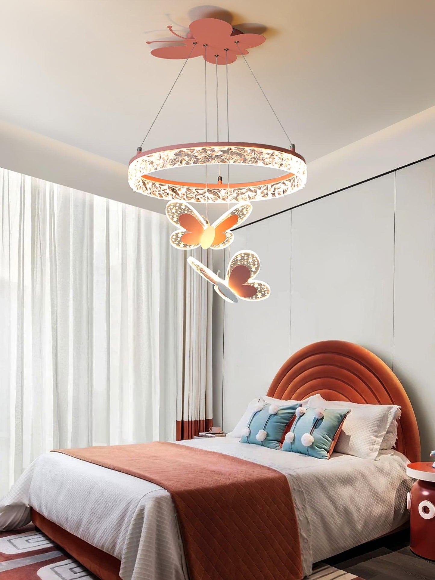 Cartoon Butterfly Acrylic Ceiling light fitting Pendant Lamp