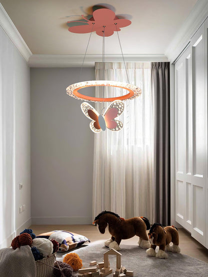 Cartoon Butterfly Acrylic Ceiling light fitting Pendant Lamp