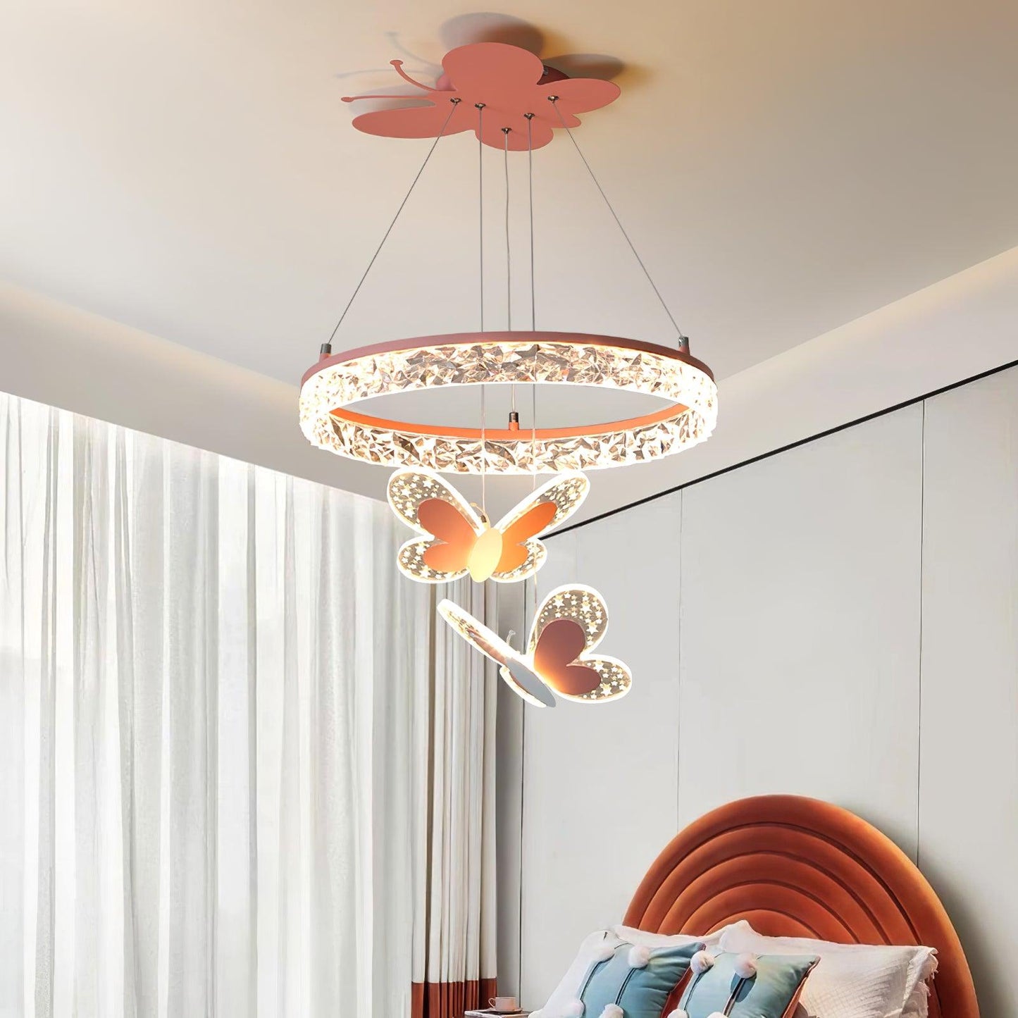 Cartoon Butterfly Acrylic Ceiling light fitting Pendant Lamp