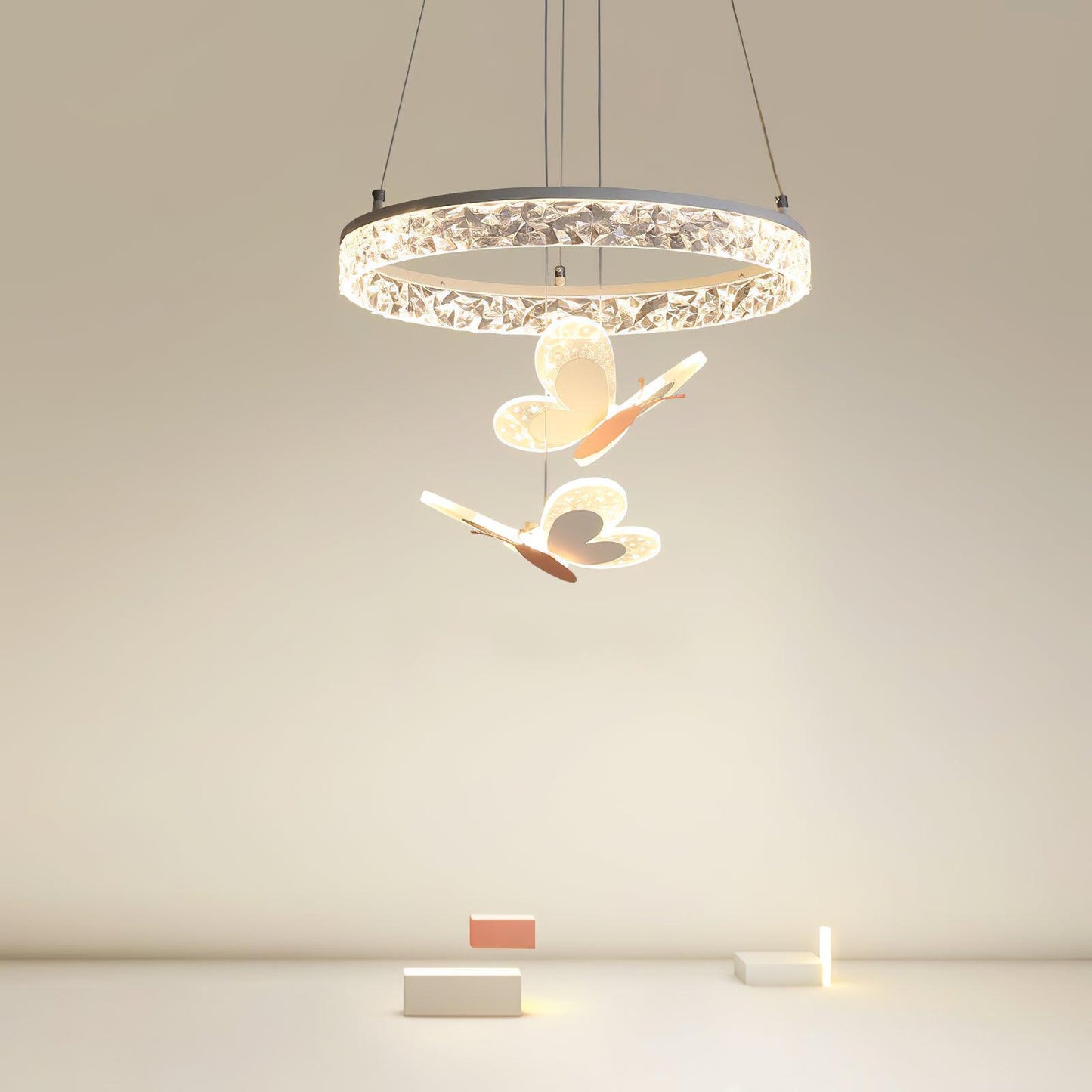 Cartoon Butterfly Acrylic Ceiling light fitting Pendant Lamp