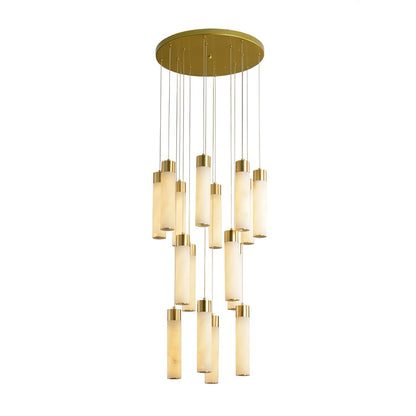 Celestial Alabaster Cascade Candelabrum Chandelier