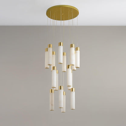 Celestial Alabaster Cascade Candelabrum Chandelier