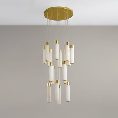 Celestial Alabaster Cascade Candelabrum Chandelier