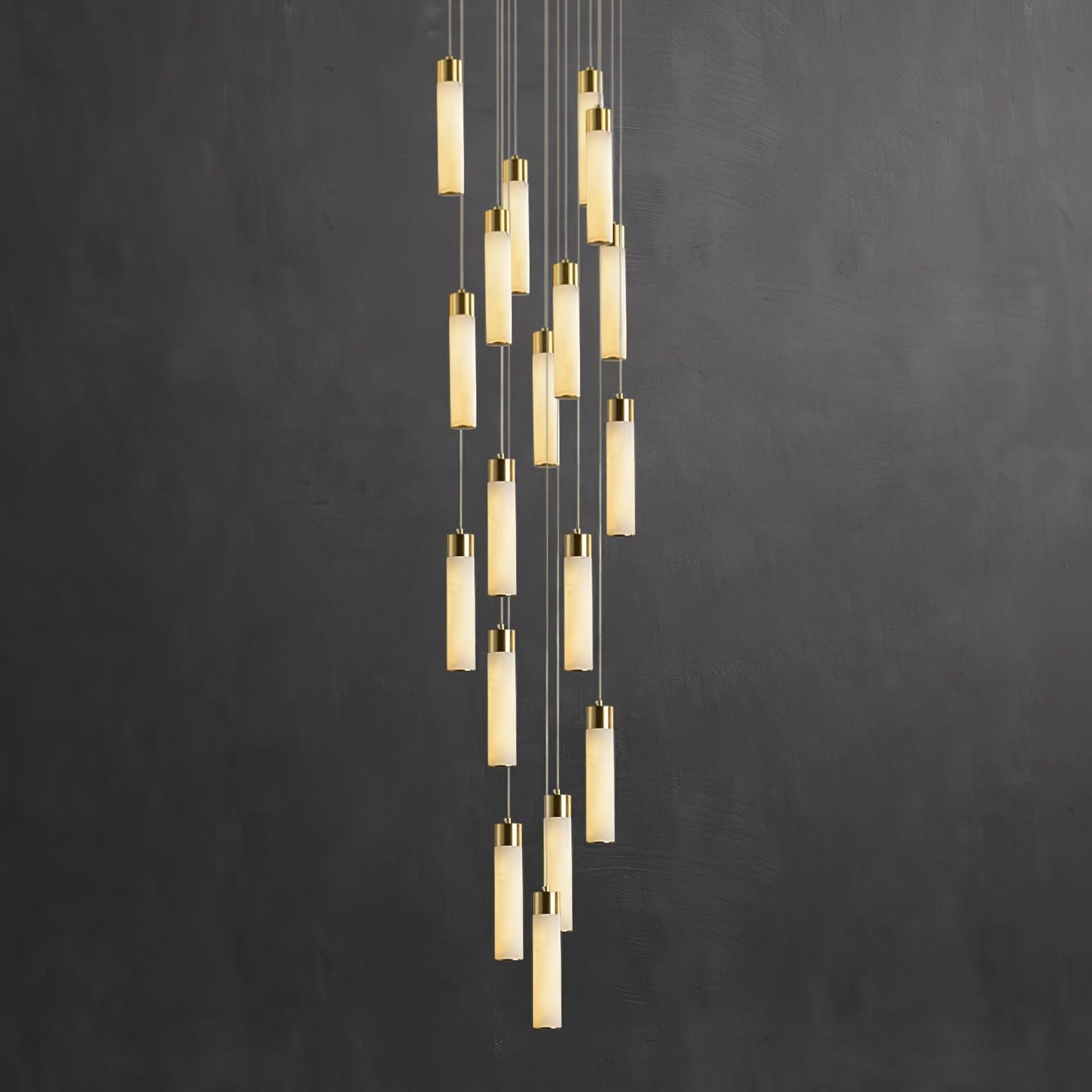 Celestial Alabaster Cascade Candelabrum Chandelier