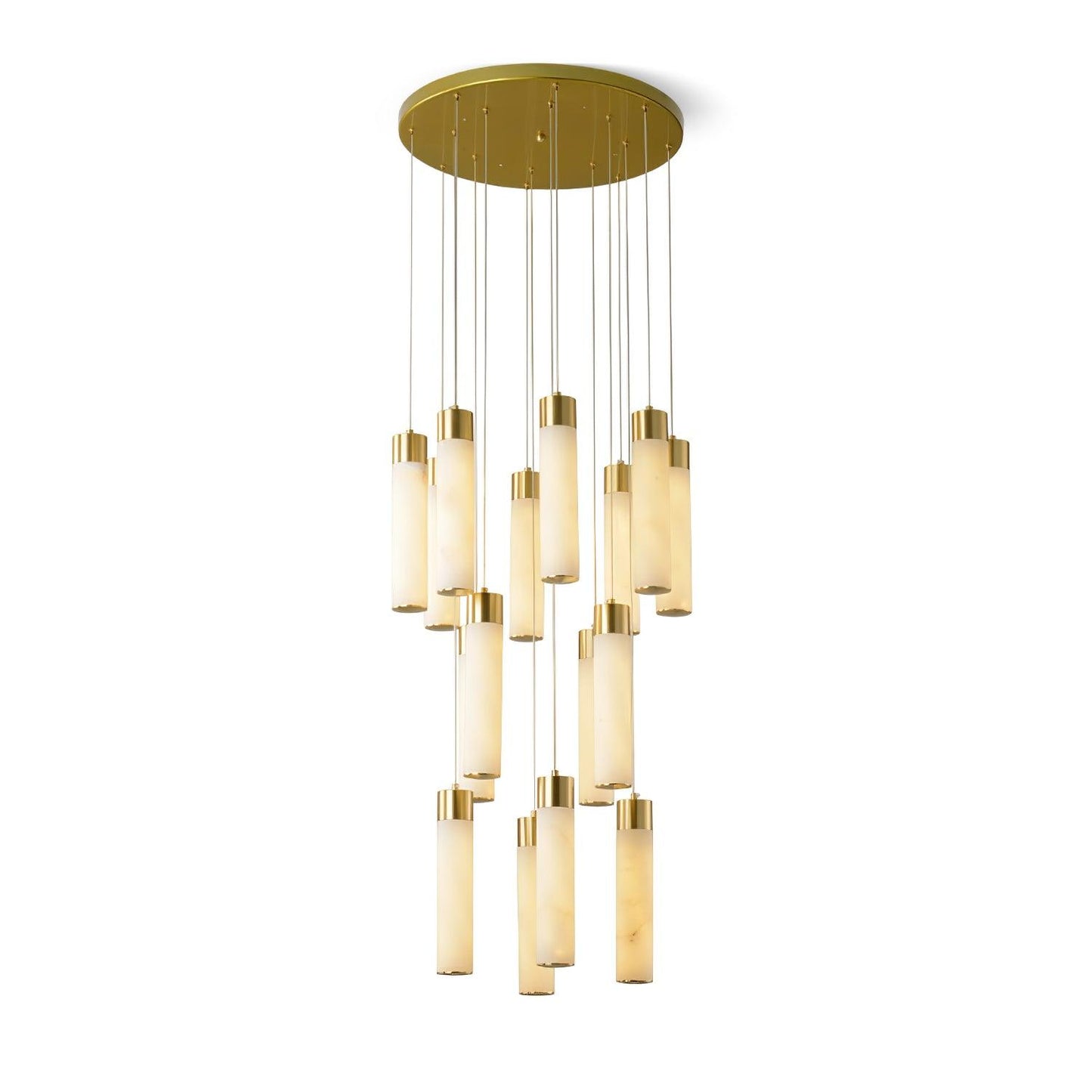 Celestial Alabaster Cascade Candelabrum Chandelier