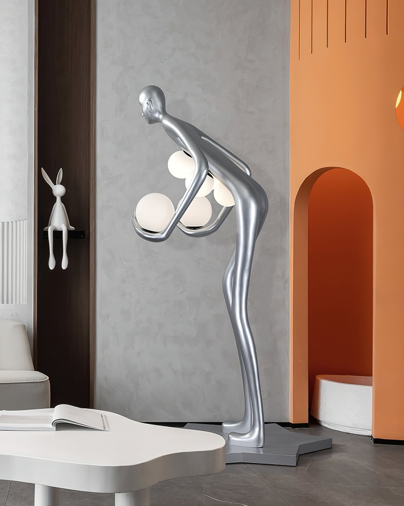 Celestial Guardian Sculpture Free-standing Lamp Floor Lamp