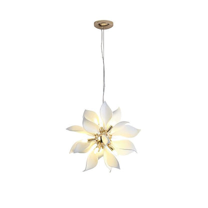 Ceramic Petals Blooming Crown Chandelier