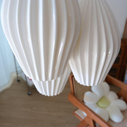 Ceramic Ribbed Ceiling light fitting Pendant Light