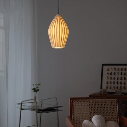 Ceramic Ribbed Ceiling light fitting Pendant Light