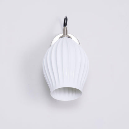 Ceramic Ribbed Lamp bracket Wall light