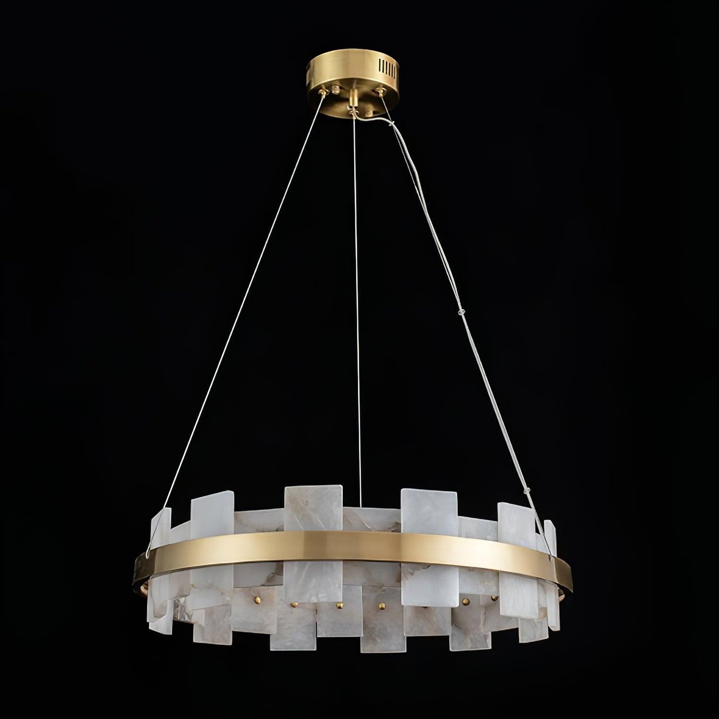 Alabaster Halo Candelabrum Chandelier