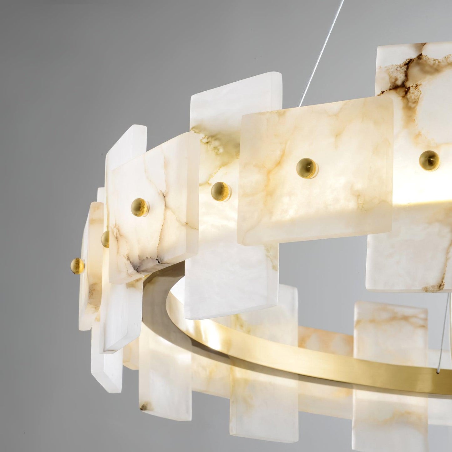 Alabaster Halo Candelabrum Chandelier