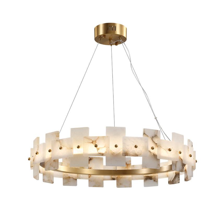 Alabaster Halo Candelabrum Chandelier