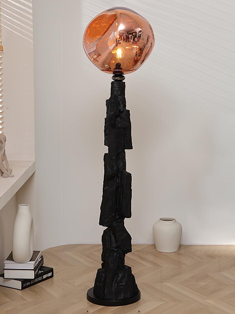 Charcoal Lava Standing Lamp Floor Lamp