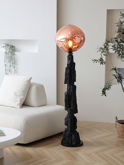 Charcoal Lava Standing Lamp Floor Lamp