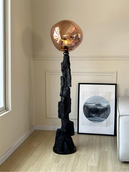 Charcoal Lava Standing Lamp Floor Lamp