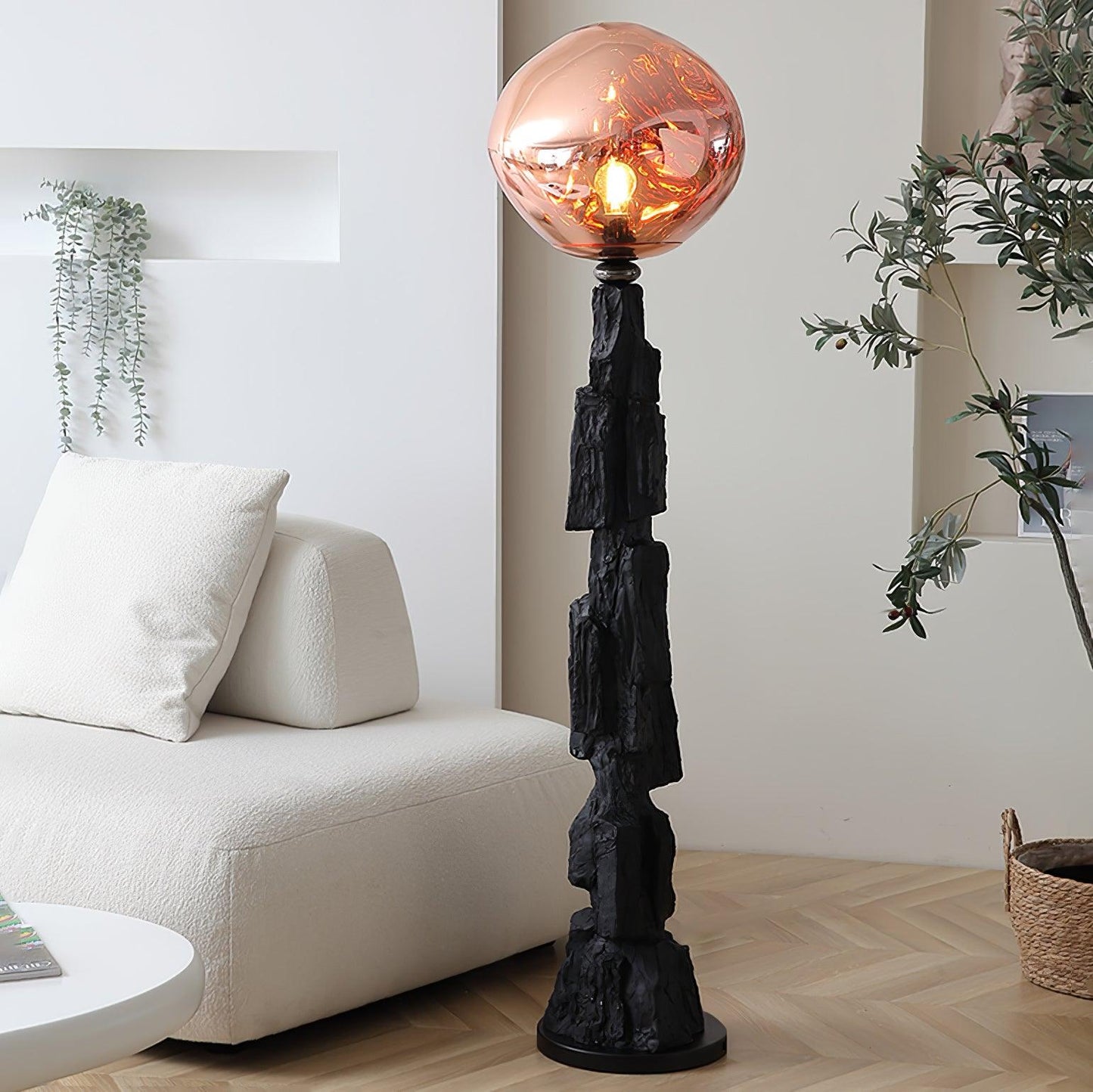 Charcoal Lava Standing Lamp Floor Lamp