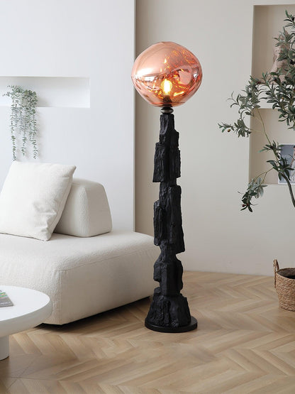 Charcoal Lava Standing Lamp Floor Lamp