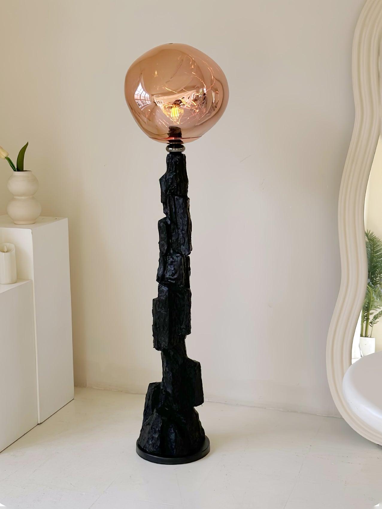 Charcoal Lava Standing Lamp Floor Lamp