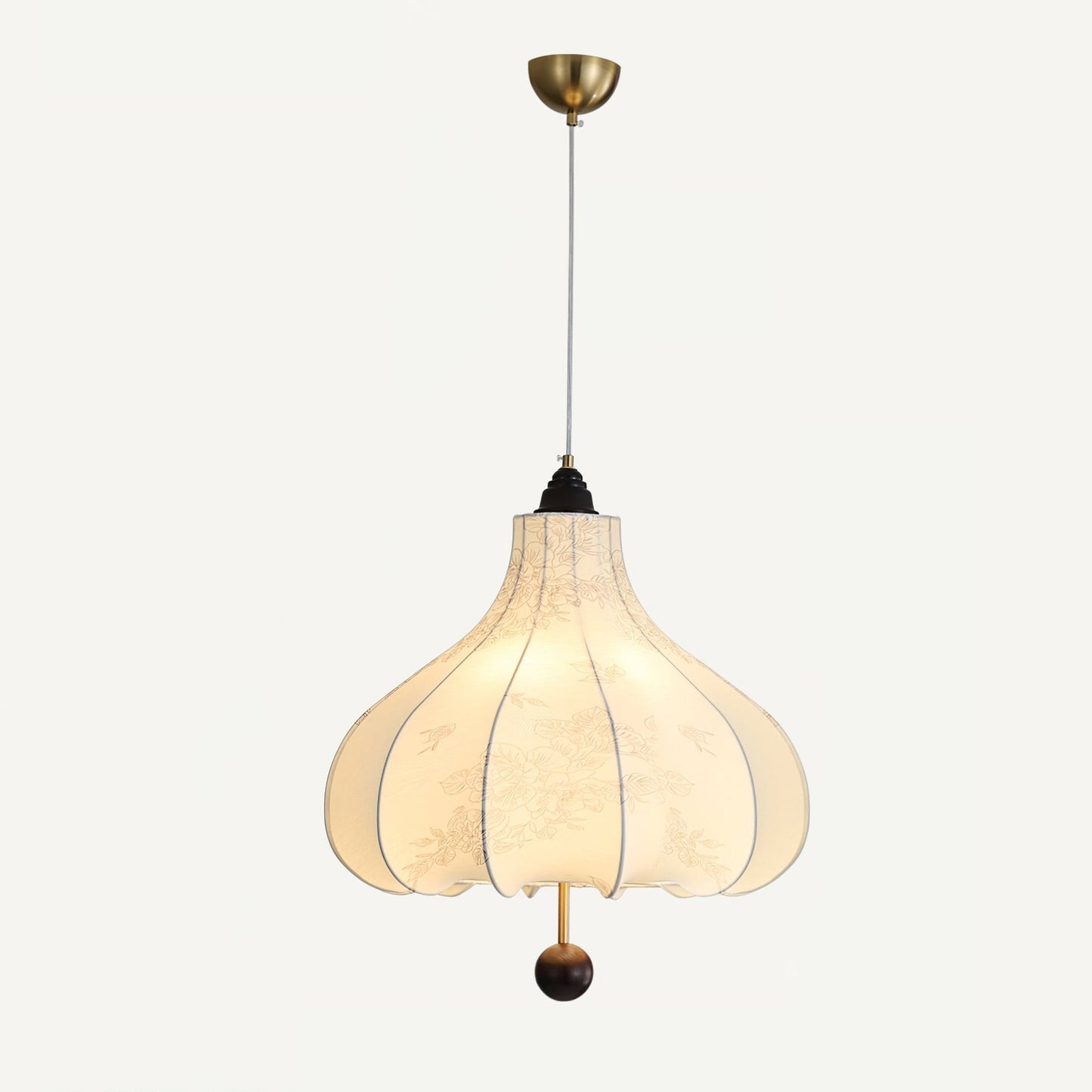 Chestnut Fabric Hanging light Pendant Light